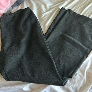 Express Gray Stretch Flare Pants - 14 Long